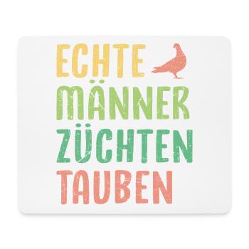 Taubenzüchter Spruch Lustig Taubenflüsterer - Mousepad (Querformat) - Weiß - Vorne
