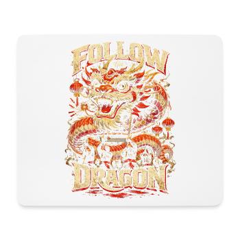 Danse du Dragon Drachentanz - Tapis de souris (format paysage) - blanc - Devant