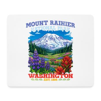 Mount Rainier National Park Washington - Mousepad (Querformat) - Weiß - Vorne