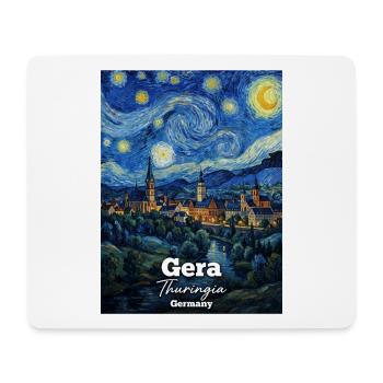 Gera Thuringia Germany Starry Night - Mouse Pad (horizontal) - white - Front