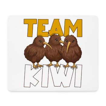 Équipe Kiwi Oiseau Kiwi Animal Mignon Kiwi Néo-Zélandais - Tapis de souris (format paysage) - blanc - Devant