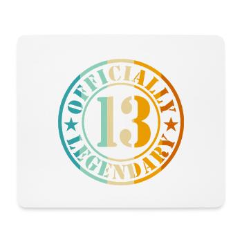 13th Birthday Boy Girl Legend Level 13 - Mouse Pad (horizontal) - white - Front