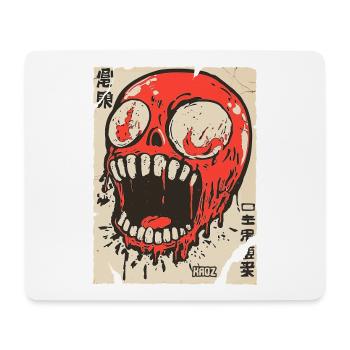 Skull Pop Art - Mousepad (Querformat) - Weiß - Vorne