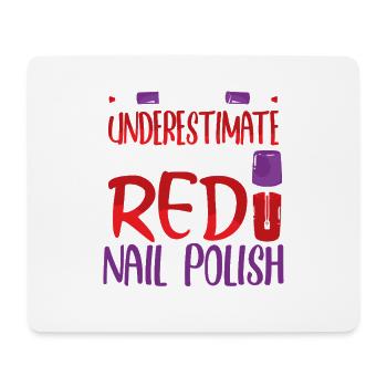 Nageldesigner Nageldesignerin Kosmetik Nagelstudio - Mousepad (Querformat) - Weiß - Vorne
