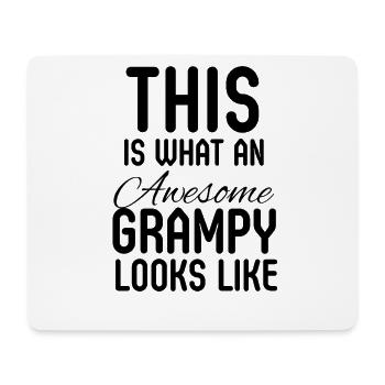 This Is What An Awesome Grampy Looks - Mouse Pad (horizontal) - white - Front