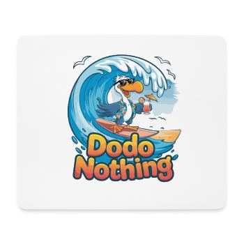 Dodo Surfer sur une vague tropicale - Tapis de souris (format paysage) - blanc - Devant