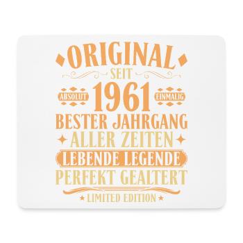 Original 1961 – 65. Geburtstag Legende Vintage - Mousepad (Querformat) - Weiß - Vorne