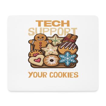 Tech Support Ich lösche deine Cookies Kekse - Mousepad (Querformat) - Weiß - Vorne