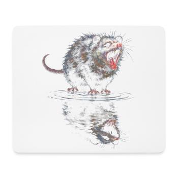 Wasserotter Brüller - Mousepad (Querformat) - Weiß - Vorne