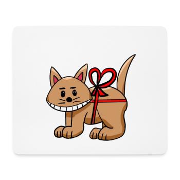 Chat drôle d’anniversaire Enfant chat - Tapis de souris (format paysage) - blanc - Devant