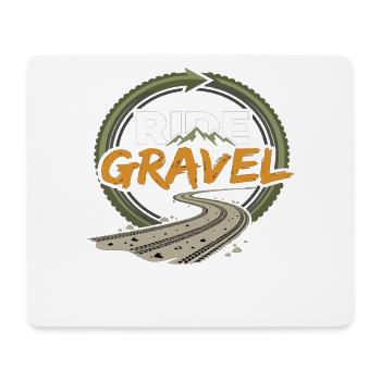 Ride Gravel Bike Offroad Adventure - Mouse Pad (horizontal) - white - Front