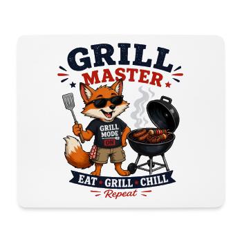 Grillmeister Fox BBQ Motif - Mouse Pad (horizontal) - white - Front