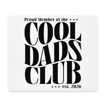 Cool Dads Club - Dad-to-be 2026 Gift - Mouse Pad (horizontal) - white - Front