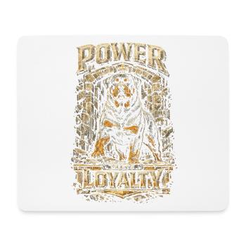 Le pouvoir des rottweilers rencontre la loyauté - Tapis de souris (format paysage) - blanc - Devant