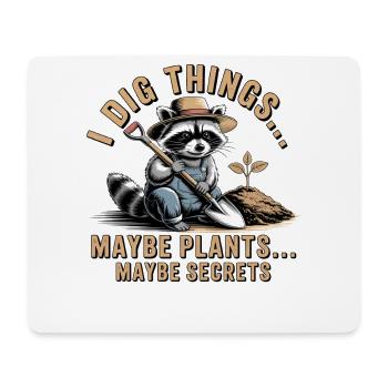 Raccoon Gardener: Digging Secrets - Mouse Pad (horizontal) - white - Front