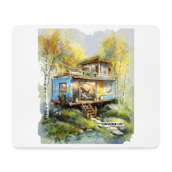 Container Life Woodland Studio - Mousepad (Querformat) - Weiß - Vorne