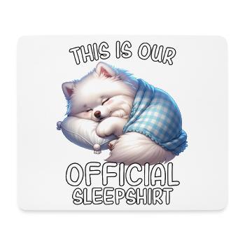 Lustiges Spitz Schlafshirt - Mousepad (Querformat) - Weiß - Vorne