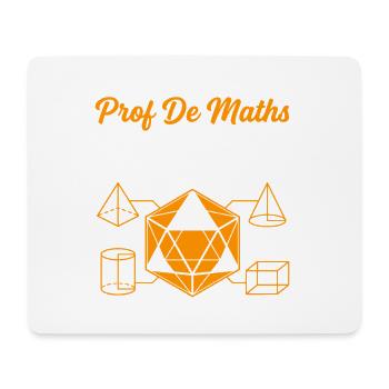 Prof de Maths prend du Volume - Tapis de souris (format paysage) - blanc - Devant