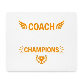 Je suis coach, former des champions - Tapis de souris (format paysage) - blanc - Devant