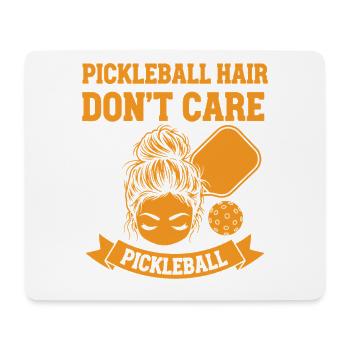 Pickleball Hair Don't Care lustiger Spieler Pickle Ball - Mousepad (Querformat) - Weiß - Vorne