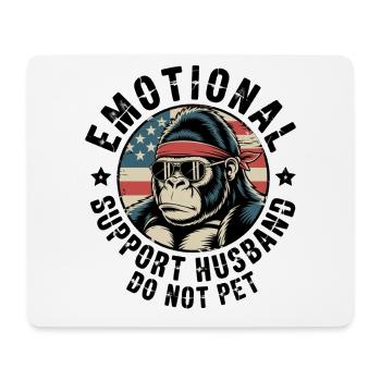 Emotionale Unterstützung: Ehemann nicht streicheln - Mousepad (Querformat) - Weiß - Vorne