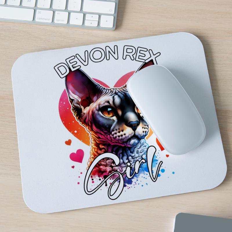 Devon Rex Mädchen Devon Rex Mousepad (Querformat)