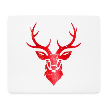 Deer Vintage Antler Retro Deer Antler Souvenir - Mouse Pad (horizontal) - white - Front