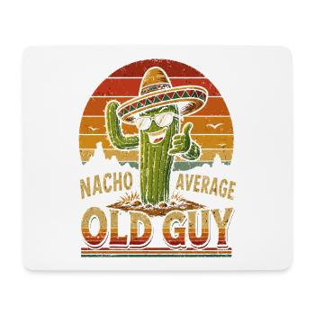 Nacho Average Old Guy Cactus Shirt - Mouse Pad (horizontal) - white - Front