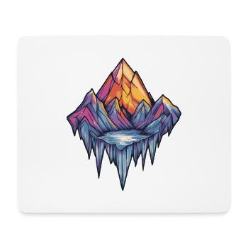 Eisberge Symbol Berge - Mouse Pad (horizontal) - white - Front