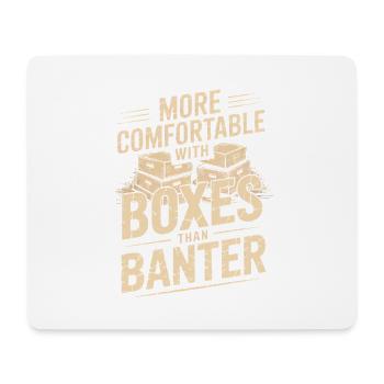 Mit Boxen wohler - Mousepad (Querformat) - Weiß - Vorne