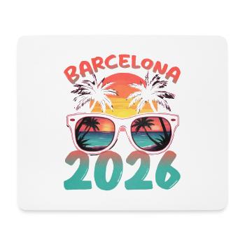 Barcelona 2026 - Mousepad (Querformat) - Weiß - Vorne