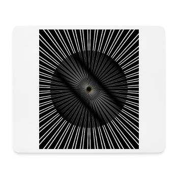 Radiale Augenspirale - Mousepad (Querformat) - Weiß - Vorne