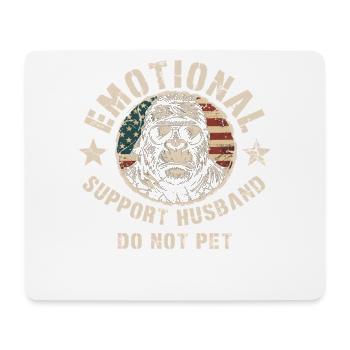 Emotionaler Affe Nicht Streicheln Tee - Mousepad (Querformat) - Weiß - Vorne