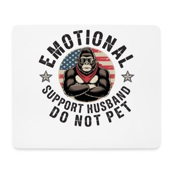 Emotional Support Husband Do Not Pet - Mouse Pad (horizontal) - white - Front