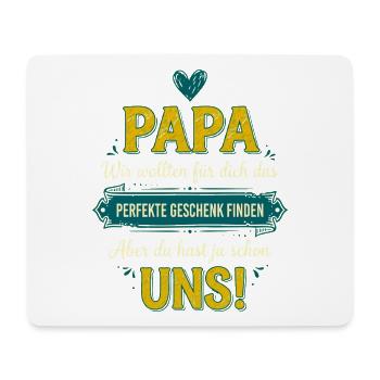 Papa Perfektes Geschenk Lustiger Spruch - Mousepad (Querformat) - Weiß - Vorne
