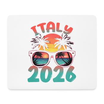 Italien 2026 - Mousepad (Querformat) - Weiß - Vorne
