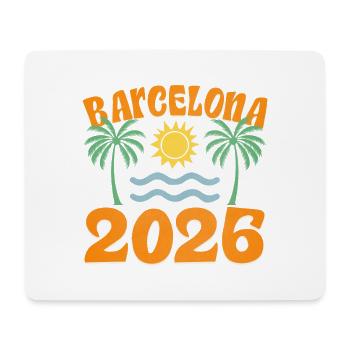 Barcelona 2026 - Mousepad (Querformat) - Weiß - Vorne