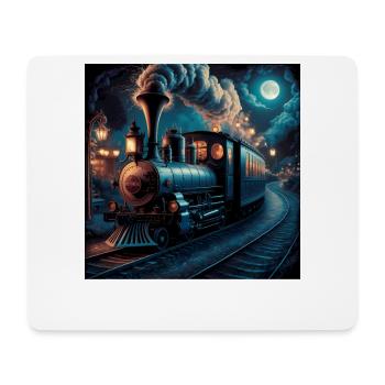 steam engine steam train vintage locomotive - Mouse Pad (horizontal) - white - Front