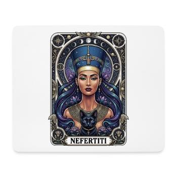La carte de tarot de Néfertiti - Tapis de souris (format paysage) - blanc - Devant