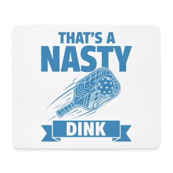 Pickleball-lustiger Spieler, der eine fiese Dink-Liebe ist - Mousepad (Querformat) - Weiß - Vorne