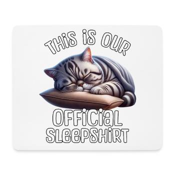 Exotische Kurzhaarkatze Schlafshirt - Mousepad (Querformat) - Weiß - Vorne