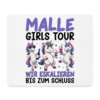 Malle Girls Tour Wir Eskalieren Bis Zum Schluss - Mousepad (Querformat) - Weiß - Vorne