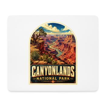 Canyonlands National Park Vintage Poster - Mouse Pad (horizontal) - white - Front