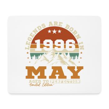 May 1996 Vintage Birthday Gift - Mouse Pad (horizontal) - white - Front