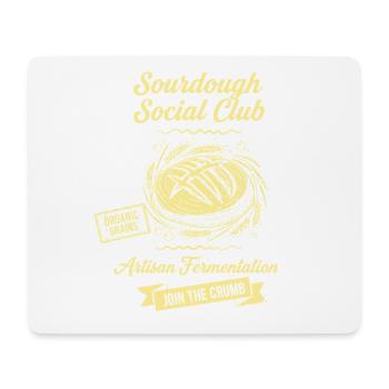 Sourdough Social Club Brotbacker Starter - Mousepad (Querformat) - Weiß - Vorne