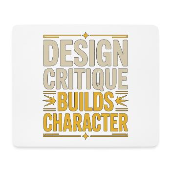 Designer Éducateur La critique du design développe l’amoureux de l’art - Tapis de souris (format paysage) - blanc - Devant