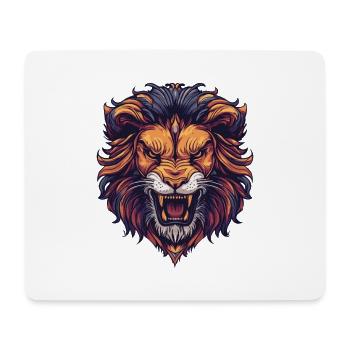 Lion Animal Lion Head - Mouse Pad (horizontal) - white - Front