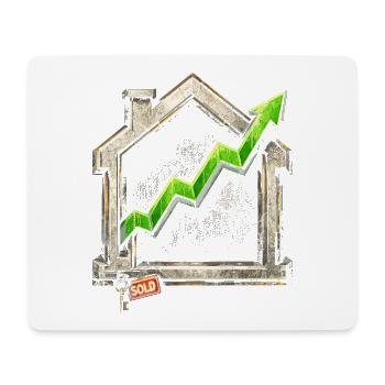 Real Estate Agent Broker - Mouse Pad (horizontal) - white - Front