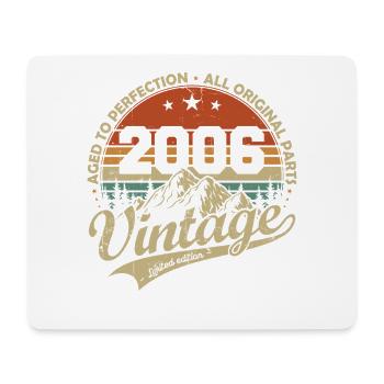 Cadeau d’anniversaire rétro rétro vintage 2006 - Tapis de souris (format paysage) - blanc - Devant