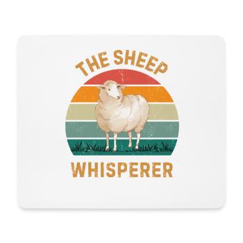 Sheep Whisperer - Funny Sheep Farmer & Shepherd - Mouse Pad (horizontal) - white - Front